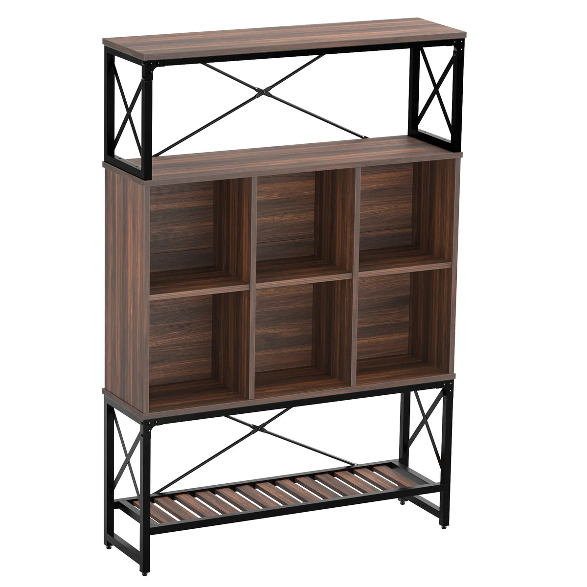 5-Shelf Bookcase with LED Light O656090
