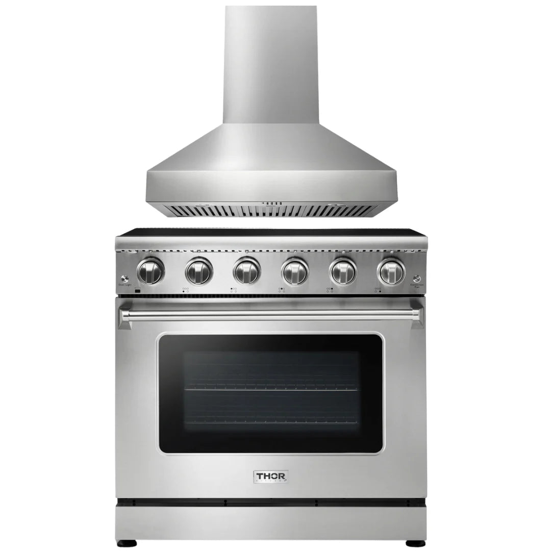 36 Electric Range and Range Hood X569191