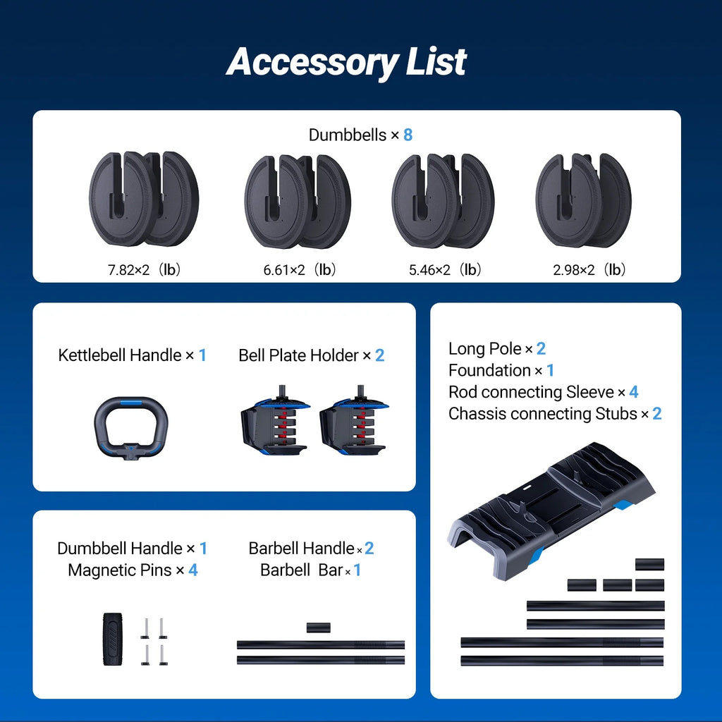 Adjustable Dumbbell Weight Set Y4659