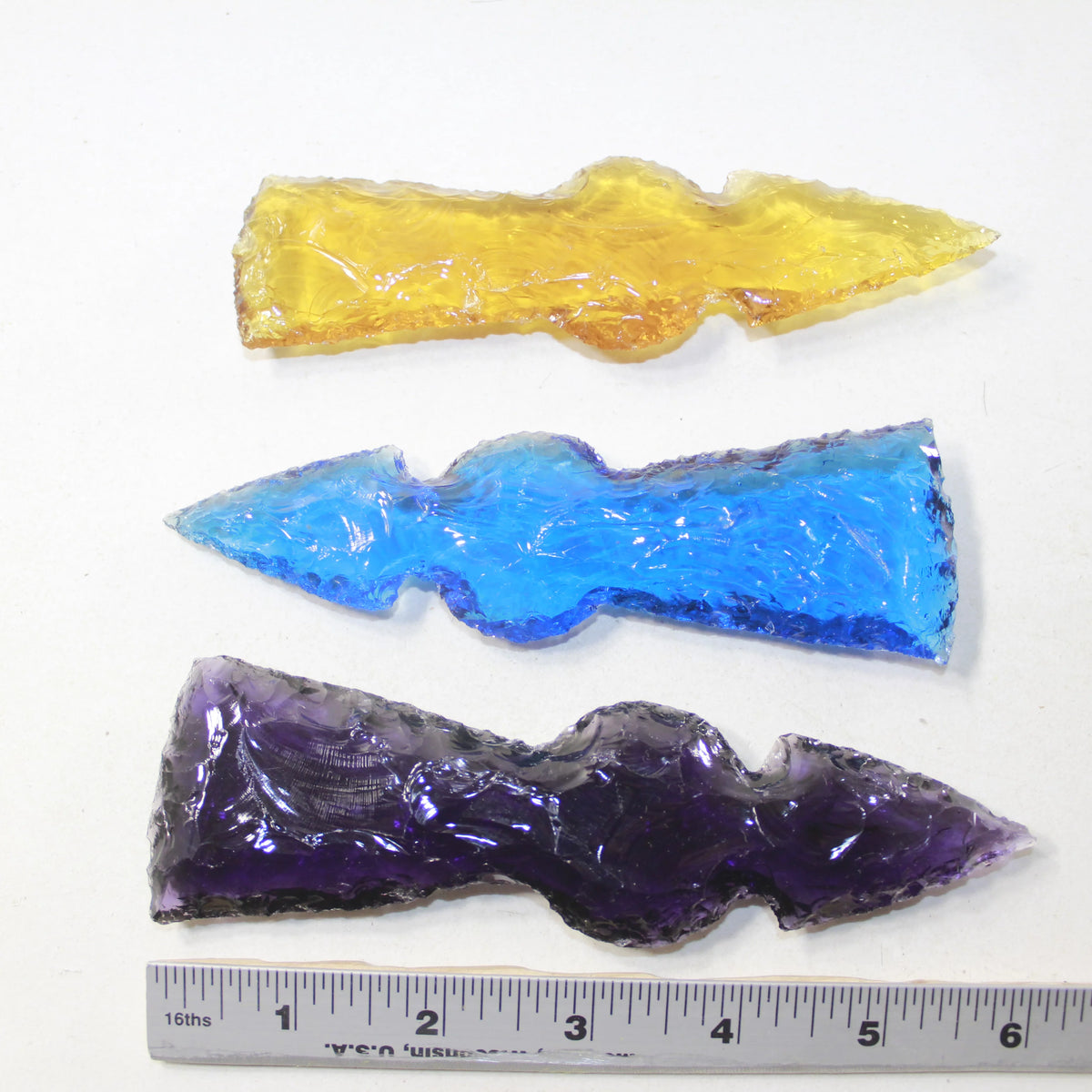 Glass Ornamental Tomahawk Heads O13547