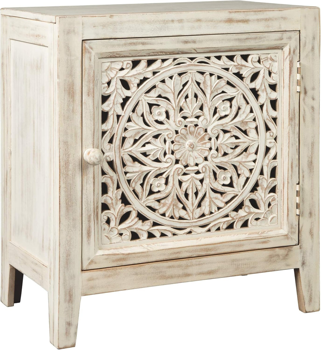 Vintage White Accent Cabinet or End Table F288