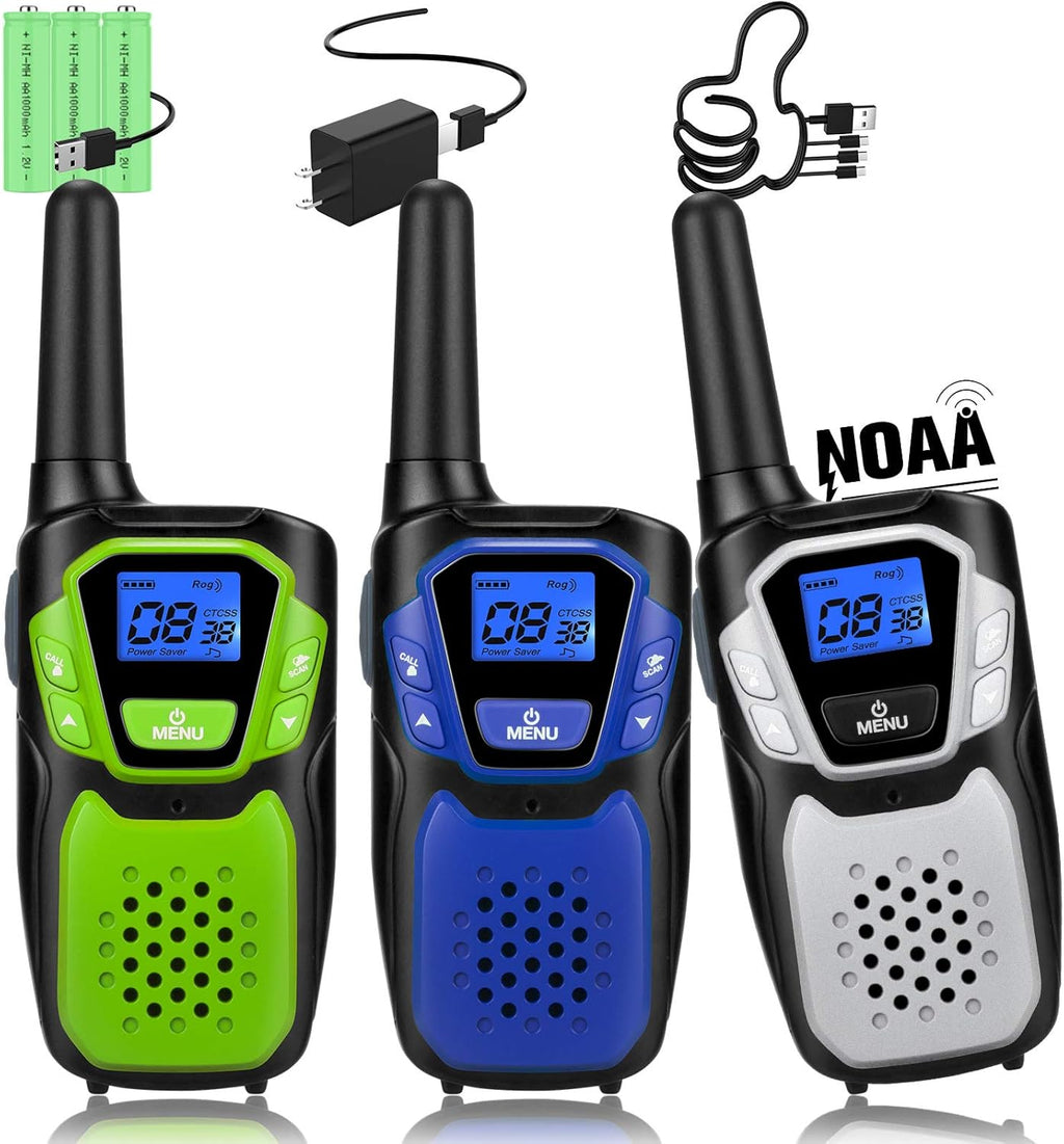 Rechargeable Long Range 2 Way Radio 3 Pack X8602