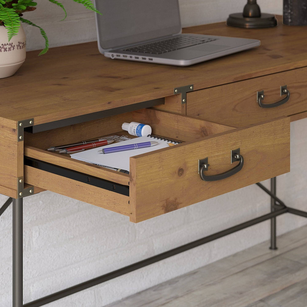 48W Writing Desk with Mobile File Cabinet and Bookcase Z8435