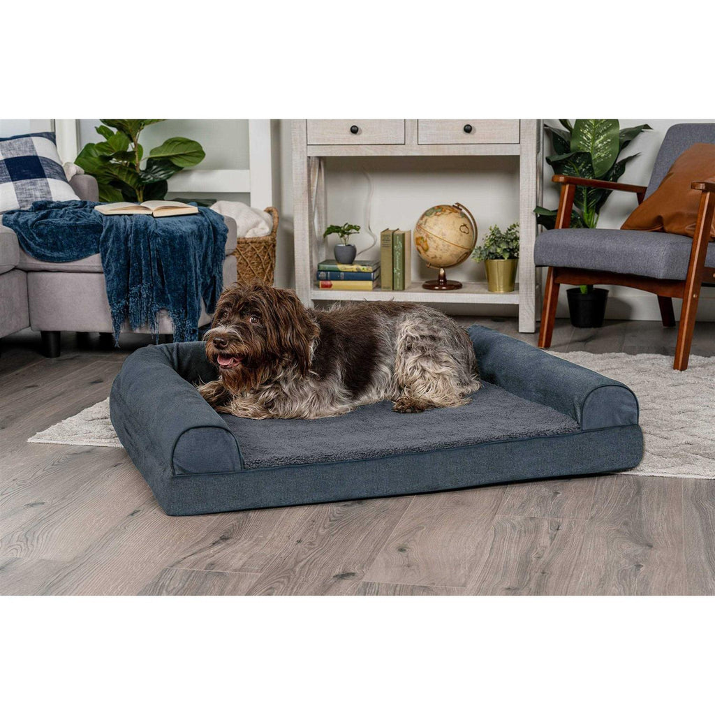 Faux Fleece Chenille Sofa Pet Bed T682