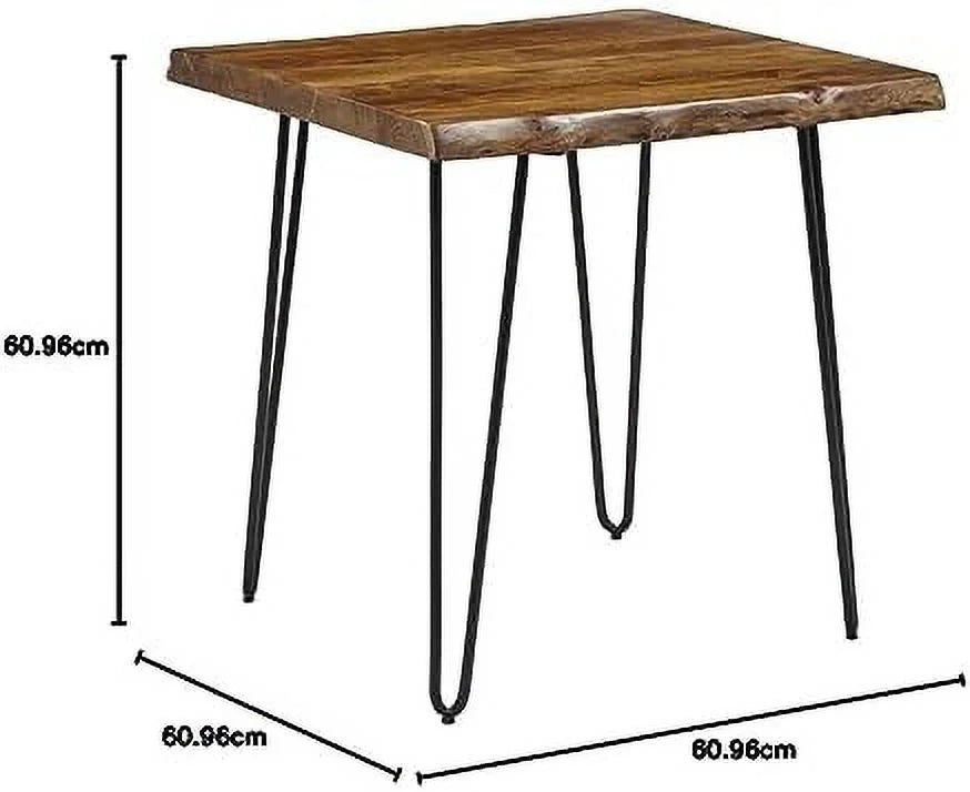Solid Acacia Square End Table F265