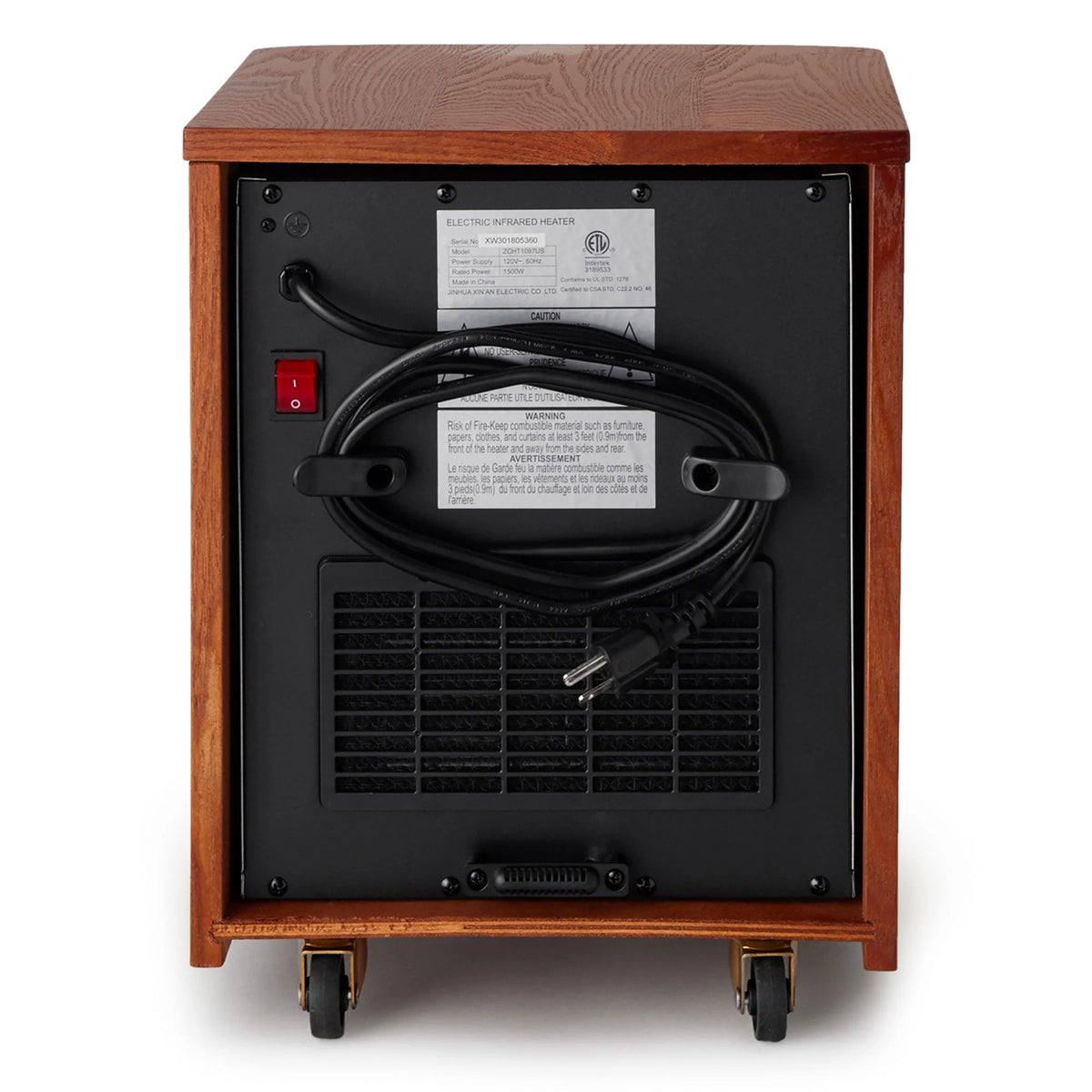 1500W Electric Infrared Quartz Space Heater J1834