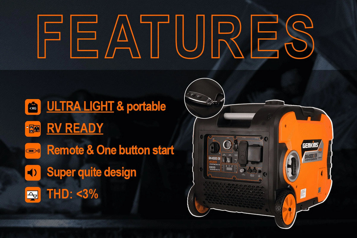4500 Watt Portable Inverter Generator F185892