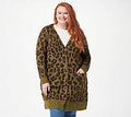 Leopard Jacquard Cardigan Y24313