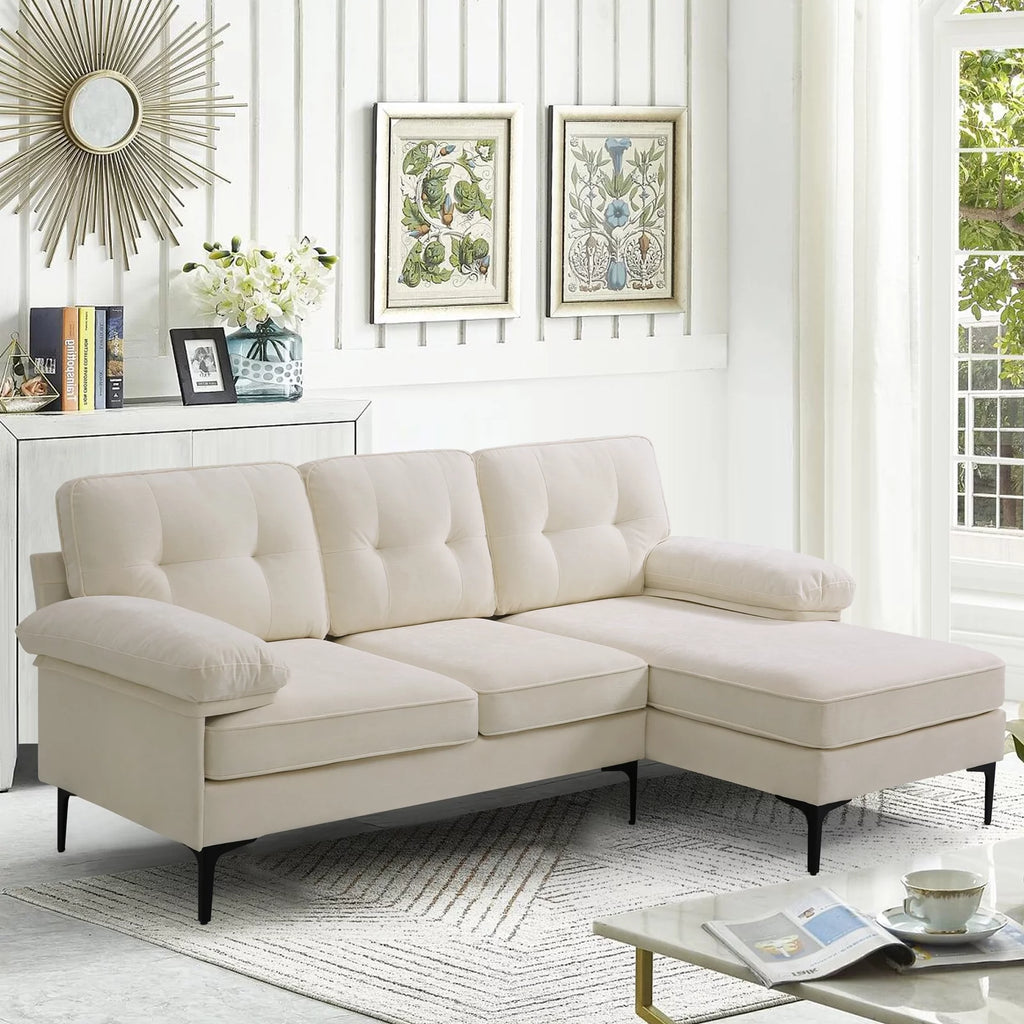 3-Piece Modular L-Shaped Sectional Sofa L65253
