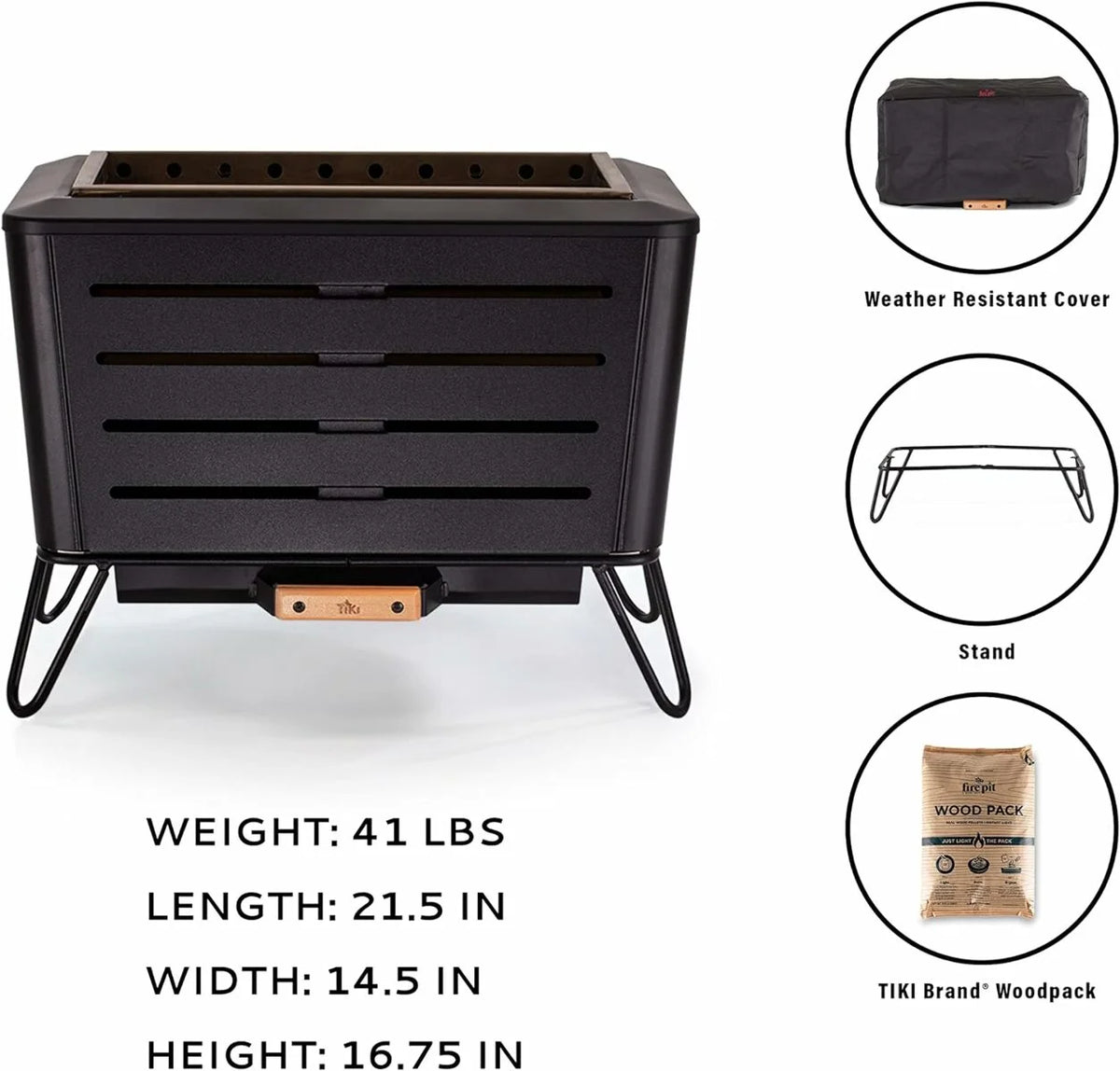 21.5 Inch Smokeless Metal Fire Pit I701856