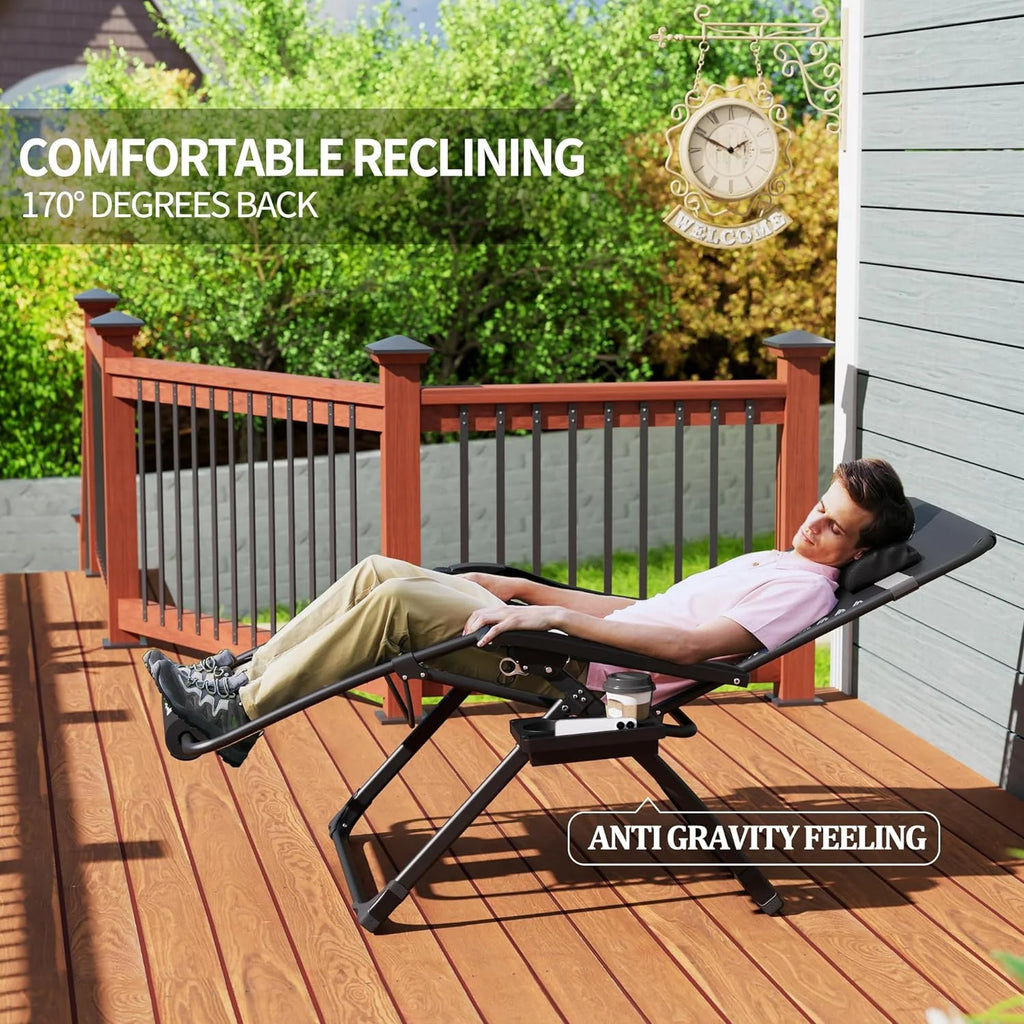 Oversized Zero Gravity Chair with Cushion F50625