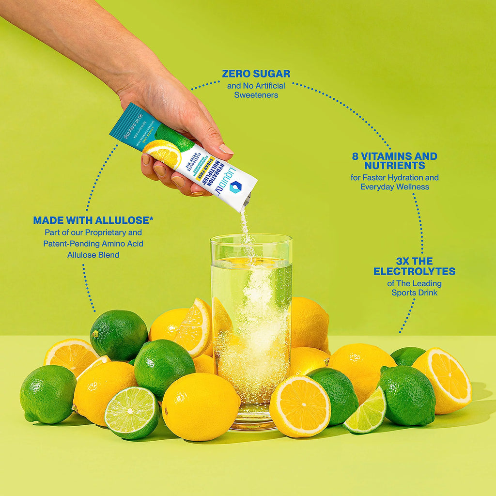 Sugar-Free Lemon Lime Electrolyte Drink Mix 14 Sticks E8783