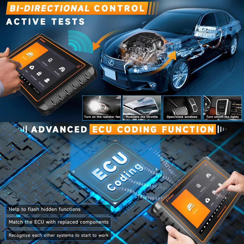 Automotive Bi-directional Diagnostic Scan Tool OBD2 Scanner D2651