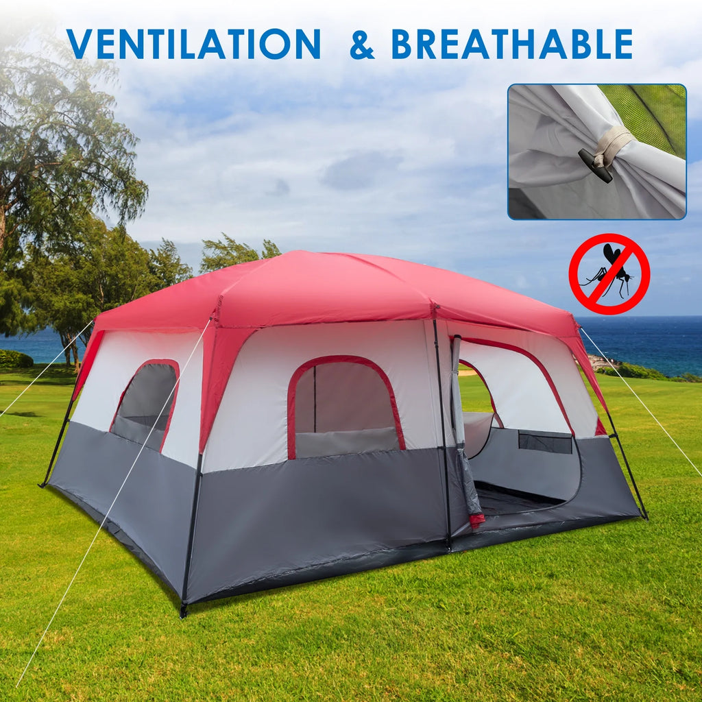 Portable Waterproof 14 Person Double Layer Tent W102