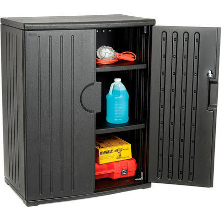 Black 46 in. Storage Cabinet P127