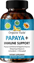 Papaya Leaf Extract Immune Capsules with Digestive Enzymes, 60 ct V152026