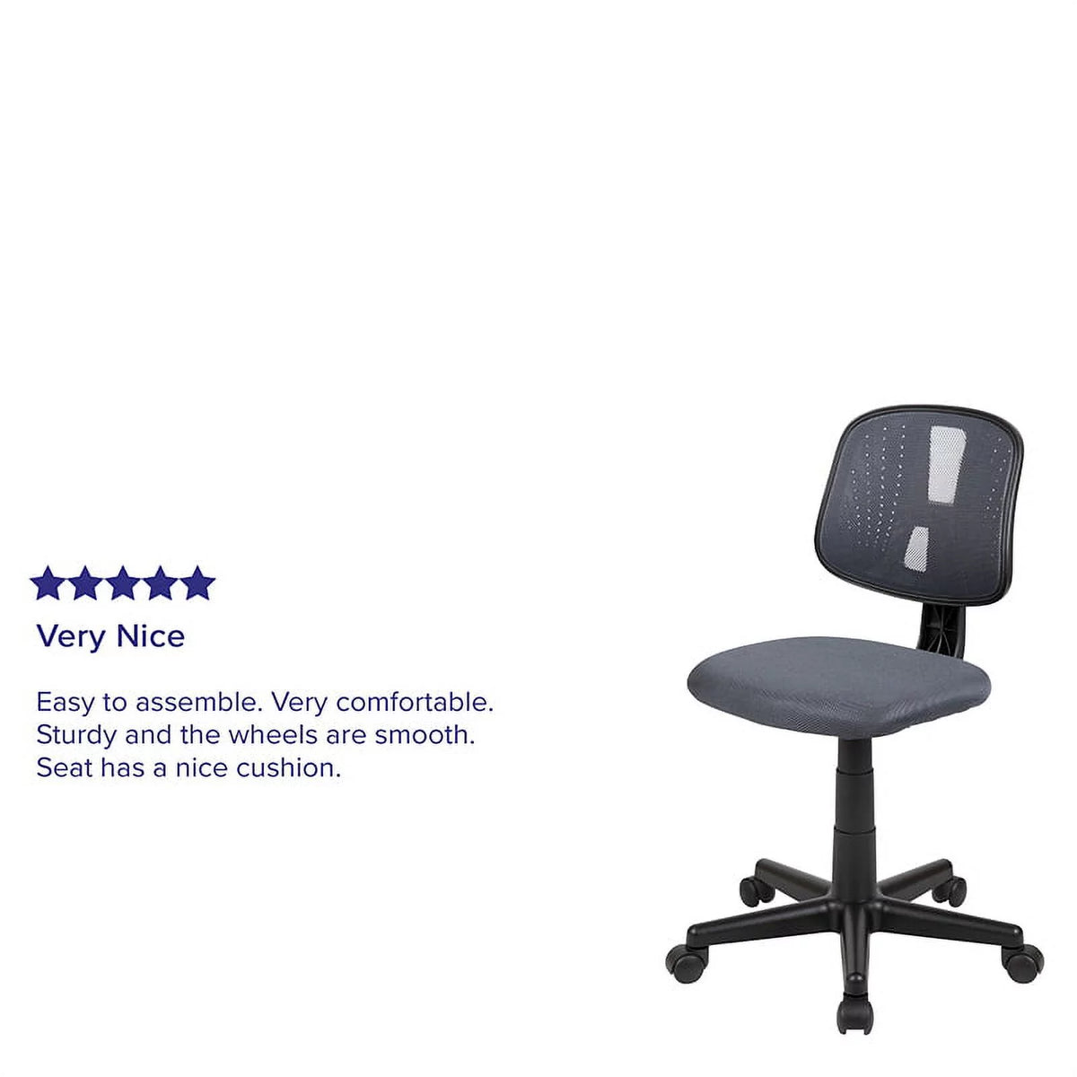 Gray Mesh Swivel Task Office Chair T810619