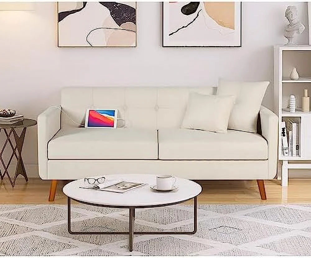 65" Loveseat Sofa with USB & Pillows H30543