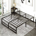 Queen Size Black Metal Platform Bed Frame H9861
