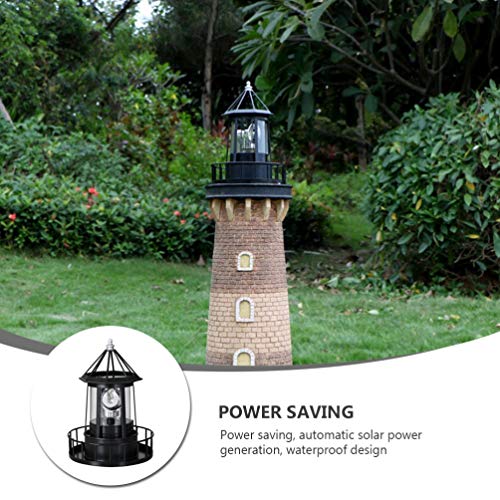 Solar Rotating Lighthouse Lamp E2907