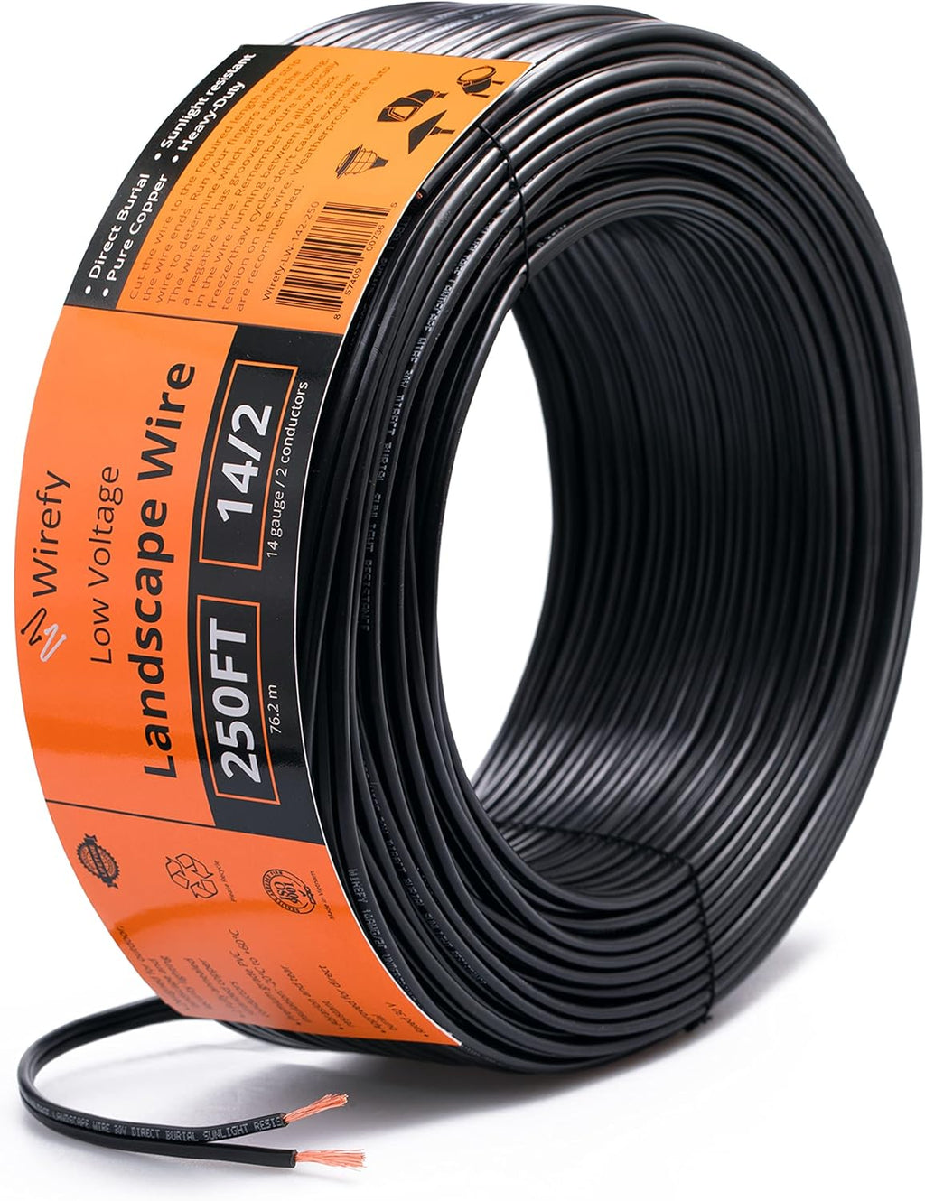 14-Gauge 2-Conductor 250 Feet Landscape Lighting Wire Q9895