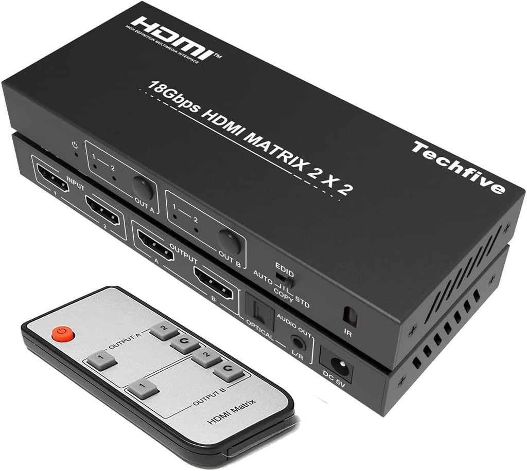 4K@60HZ HDMI Switcher 2 in 2 Out Pack of 2 S70624