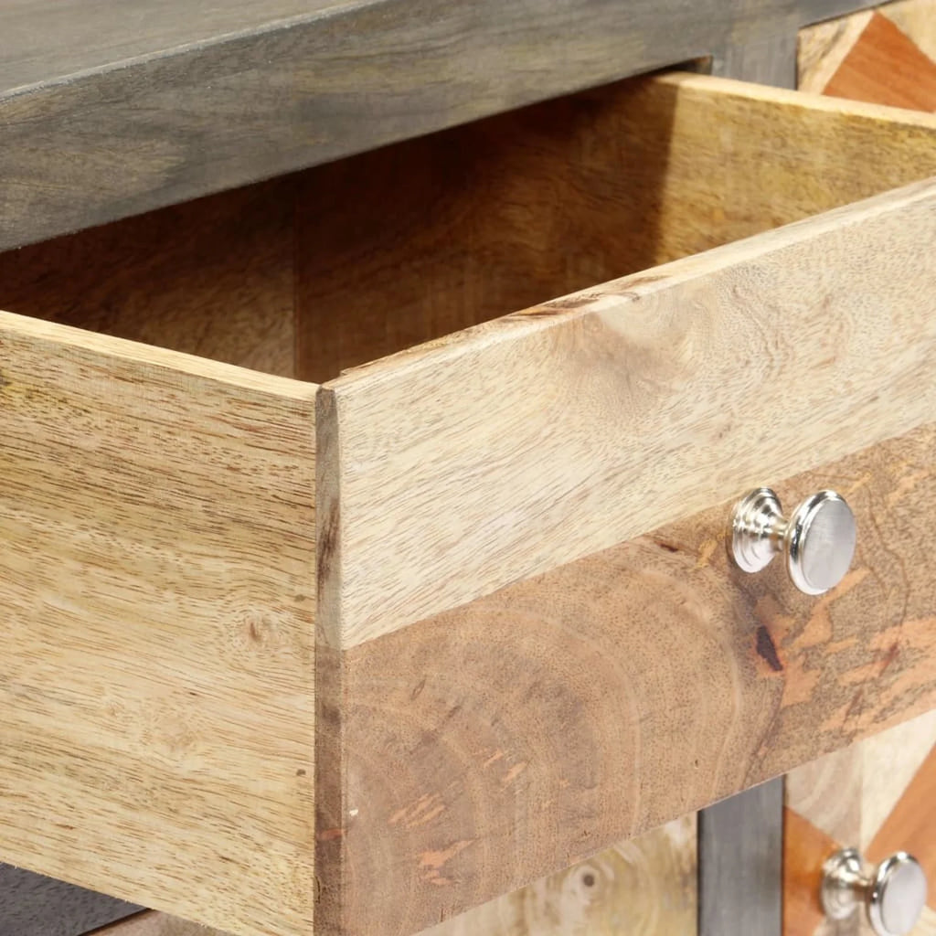 Mango Wood Side Cabinet with Door and 3 Storage Drawers Y632