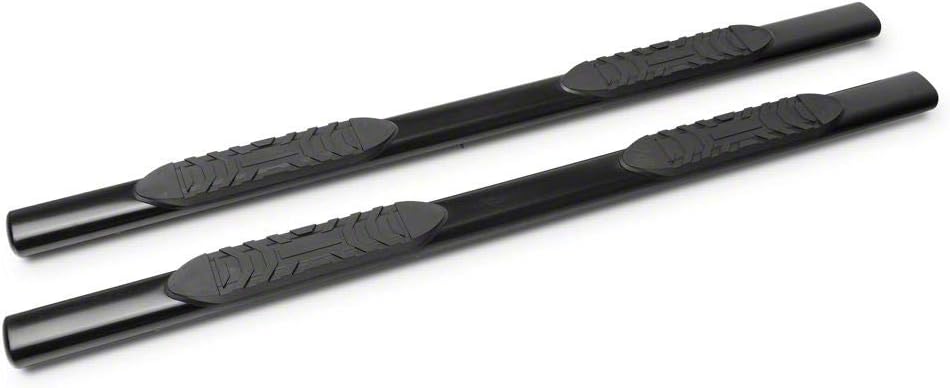 Black 5-Inch Oval Side Step Bars O48232