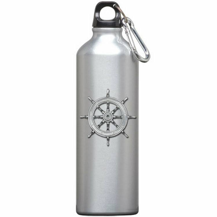 Pewter Accent Stainless Steel Water Bottle W37155