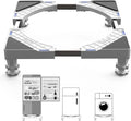 Adjustable Mini Fridge Stand with 4 Heavy Duty Feet White K839