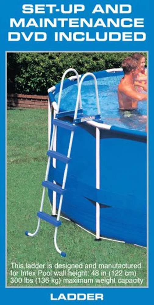 18ft x 48in Round Metal Frame Above Ground Swimming Pool Set H13241