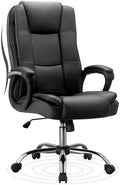 Black Height Adjustable PU Leather Ergonomic Office Chair R8503