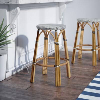 Black White Bar Stool A426154