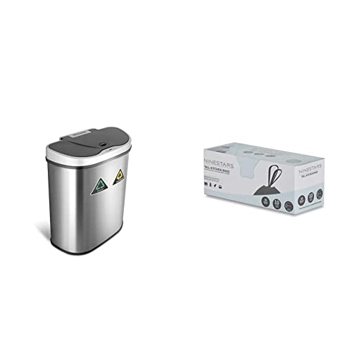 Automatic Touchless Motion Sensor 18.5 Gal. Stainless Steel Trash Can O5592