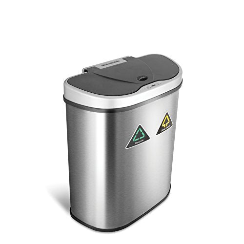 Automatic Touchless Motion Sensor 18.5 Gal. Stainless Steel Trash Can O5592