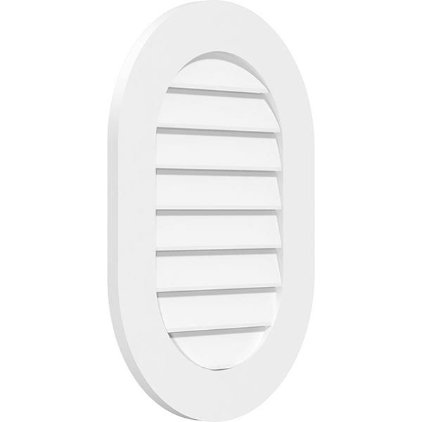 Vertical Round Ended Surface Mount PVC Gable Vent L512564