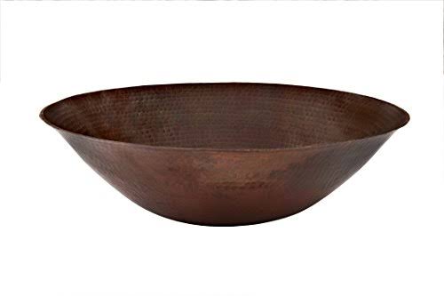 Copper Vessel Sink with Oil Rubbed Bronze Drain Z83672