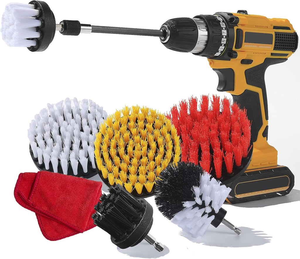 Drill Brush Attachment Set with Extend Long Attachment Q95400