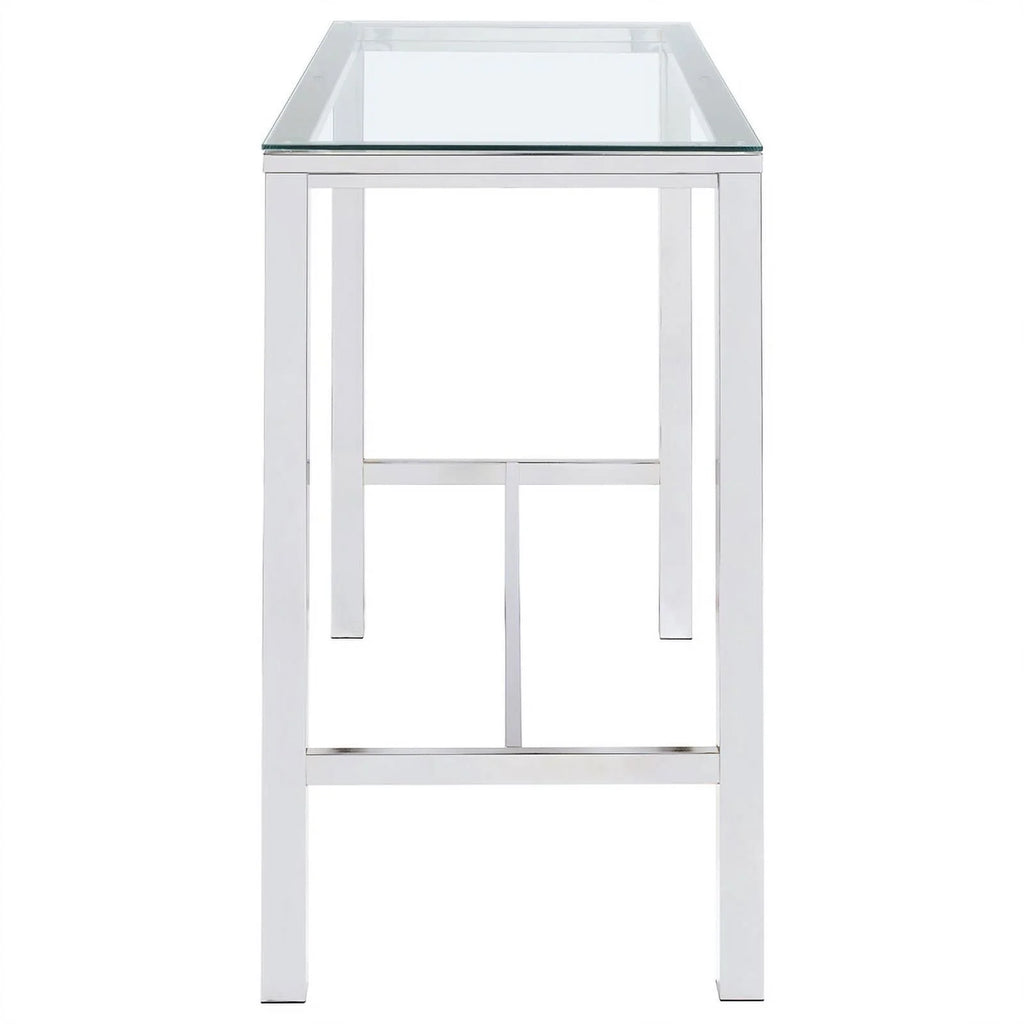 Contemporary Rectangular Glass Top Pub Table F9736