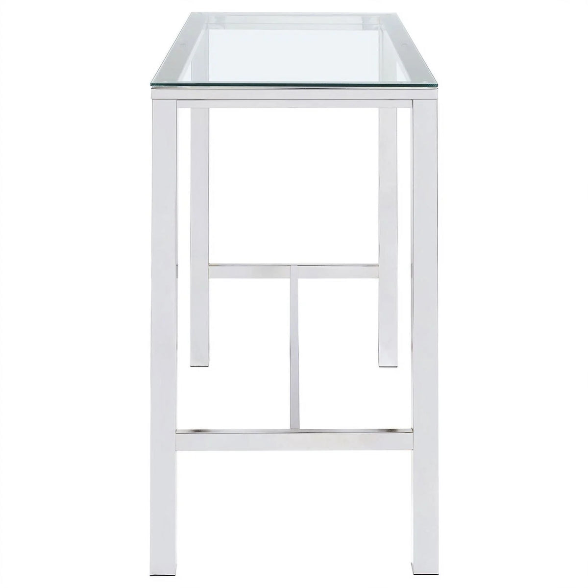 Contemporary Rectangular Glass Top Pub Table F9736