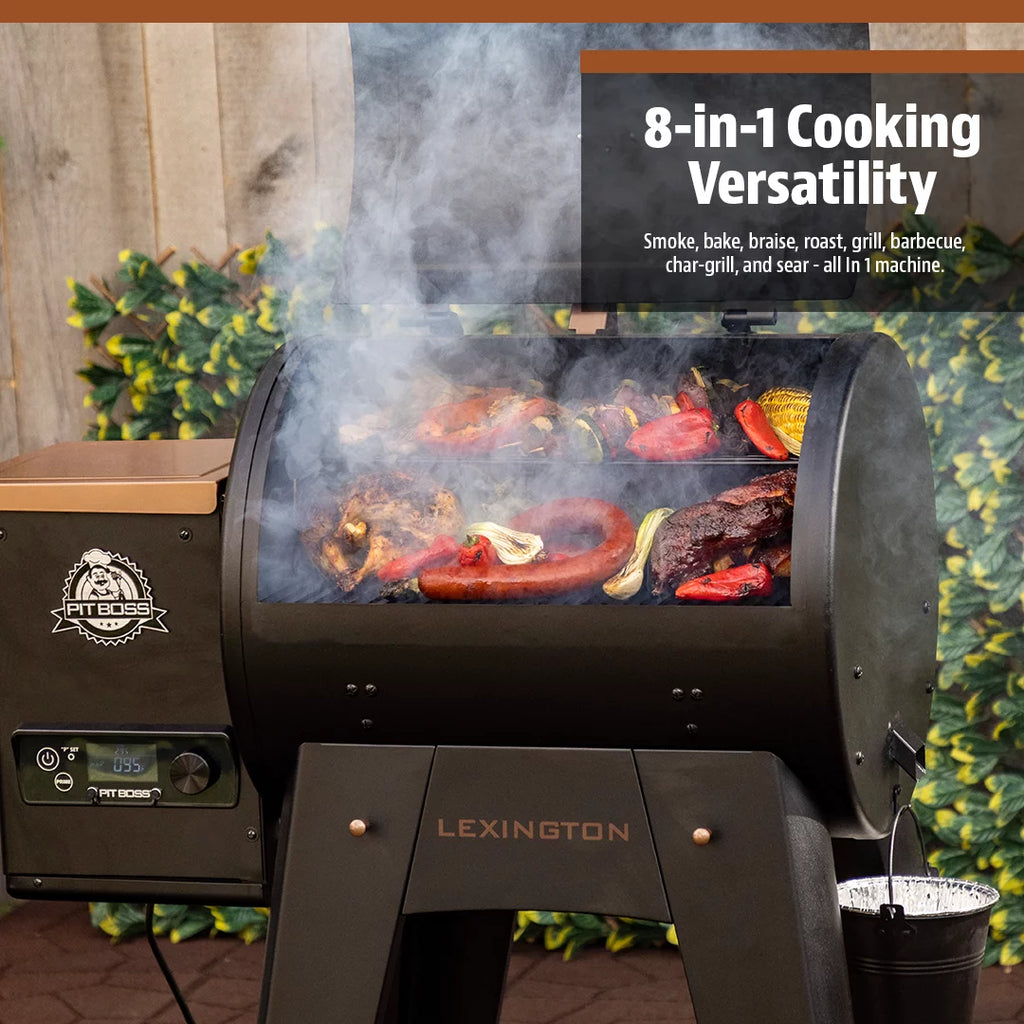 500 Sq in Wood Fired Pellet Grill and Smoker I125486