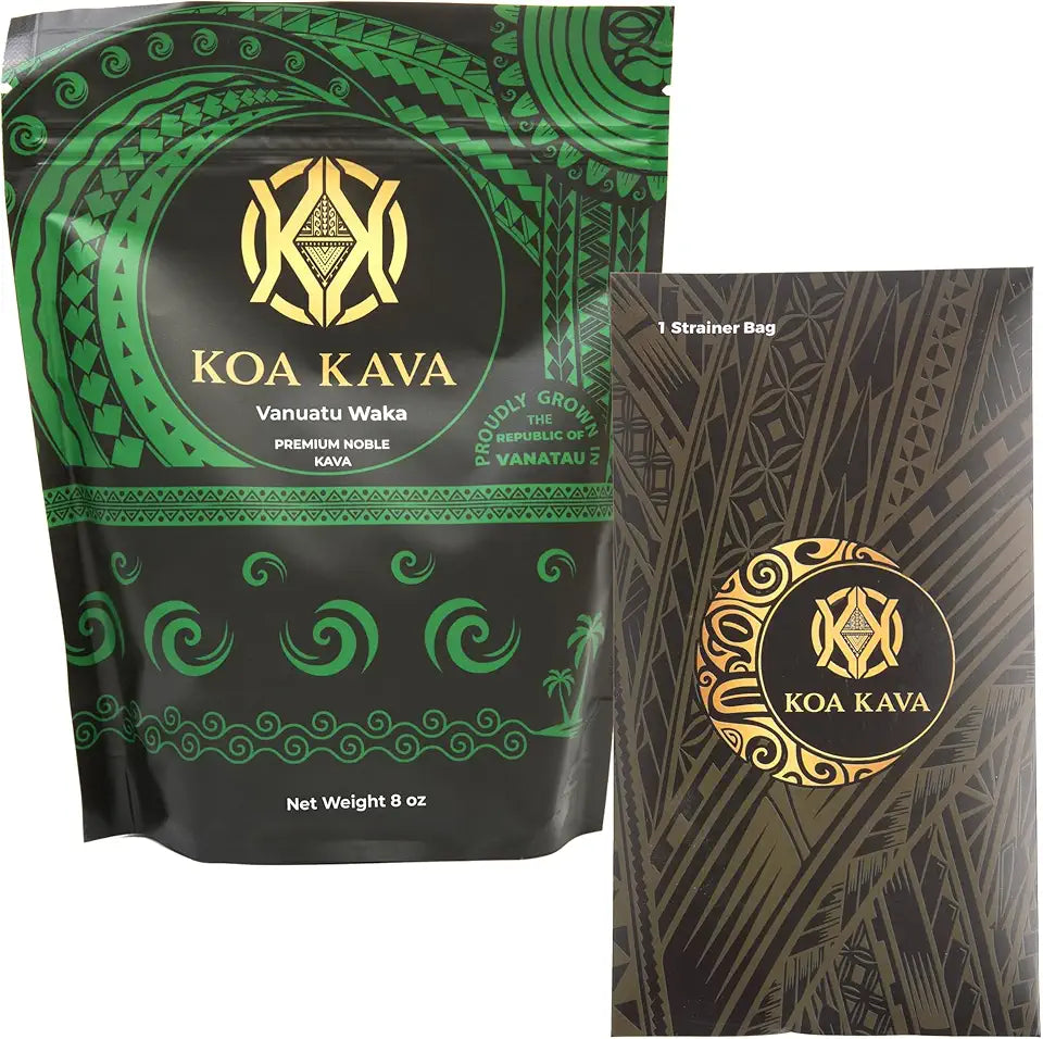 8 Oz Kava with Drawstring Kava Strainer E417