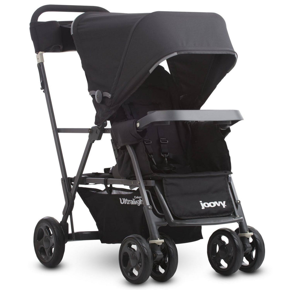 Black Stand-On Tandem Stroller Q5613