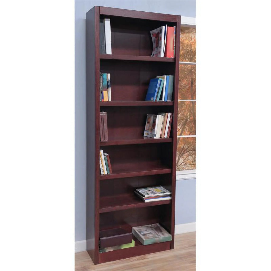 84" Tall 6-Shelf Wood Bookcase A810