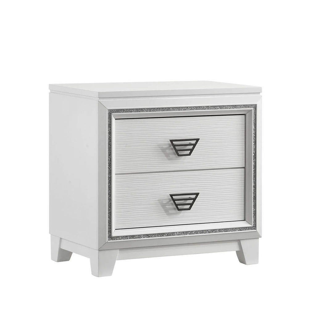 King 3PC Bedroom Set in White J79797