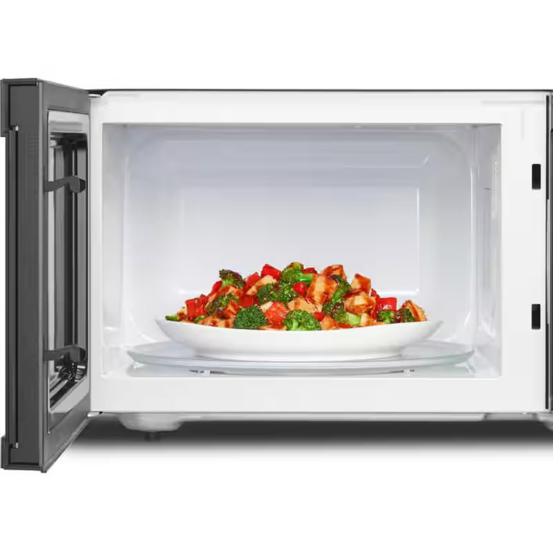 1.6 cu. ft. Black Stainless Countertop Microwave Q97118