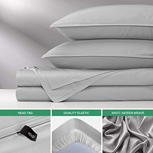King White Bamboo Viscose Bed Sheet Set R574
