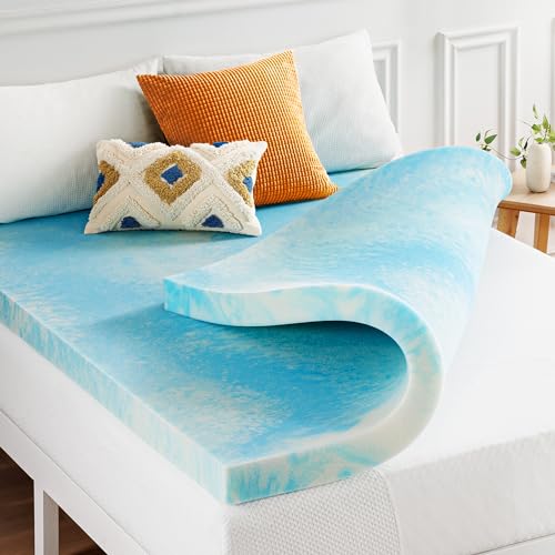 2 Inch Gel Foam Mattress Topper, Twin XL E351331