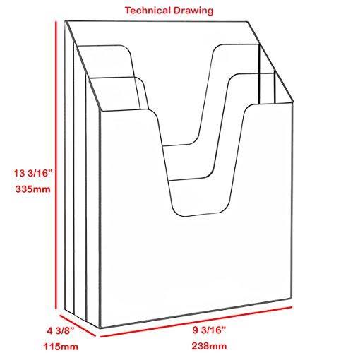 Vertical Triple File Folder Organizer C95890