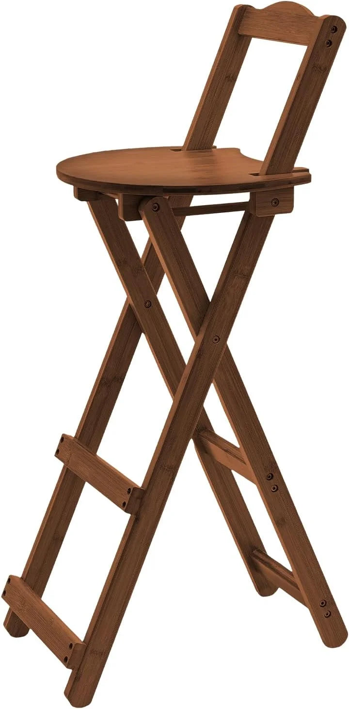 Bamboo Bar Stools Foldable Lightweight Space-saving L863
